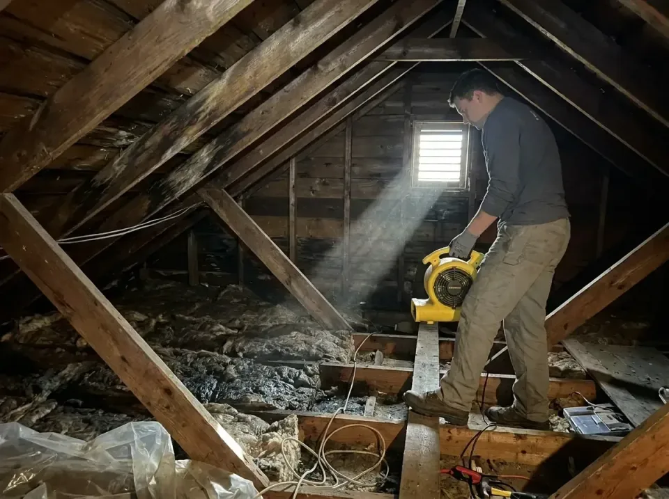 attic-water-damage-drying-proc-007 — frequently asked questions, Emergency Water Extraction & 24/7 Flood Response in New Bru…